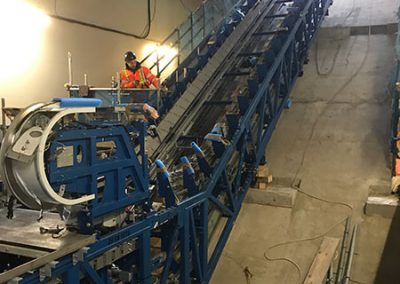 Lift installation at Crossrail