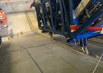 Lift installation at Crossrail