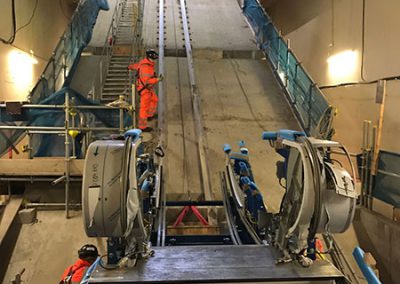 Lift installation at Crossrail